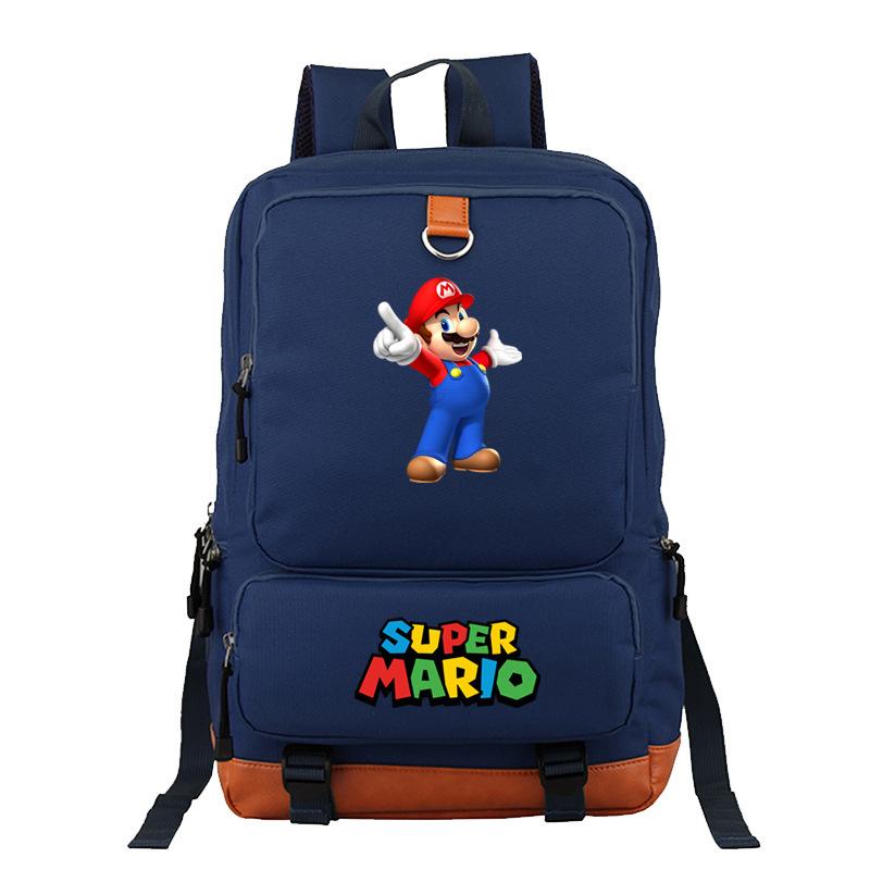 Mario Cartoon Backpack, Primary And Secondary School Schoolbag, Animation Backpack, Sports Bag, Computer Bag.