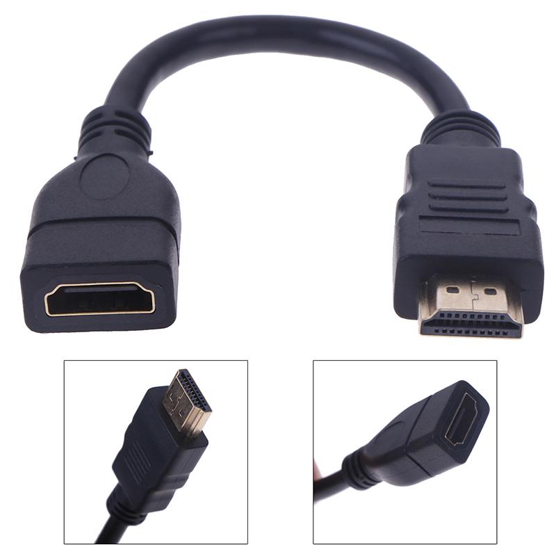 Cavo di prolunga HDMI maschio-femmina da 15 cm/30 cm, cavo di prolunga di protezione HDMI