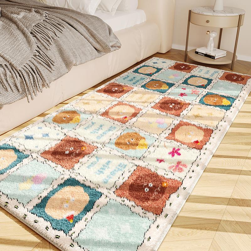 Couverture de chevet isolante d'hiver pour chambre d'enfant, Coussin pour le pied du lit, le salon, le balcon, Décoration intérieure