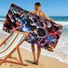 Toalla de Playa con Estampado de Jujutsu Kaisen, Toalla Grande Suave de Secado Rápido para Playa, Camping, Natación