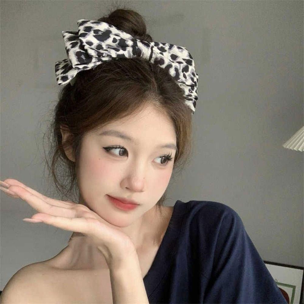 Cloth Bow Headband Bowknot Hair Clip Decoration Sweet Women Headband  Women