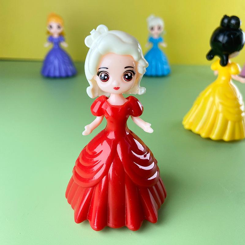 Princess Pull-Back Cartoon Car Toy for Kids: Girl's Gashapon Style