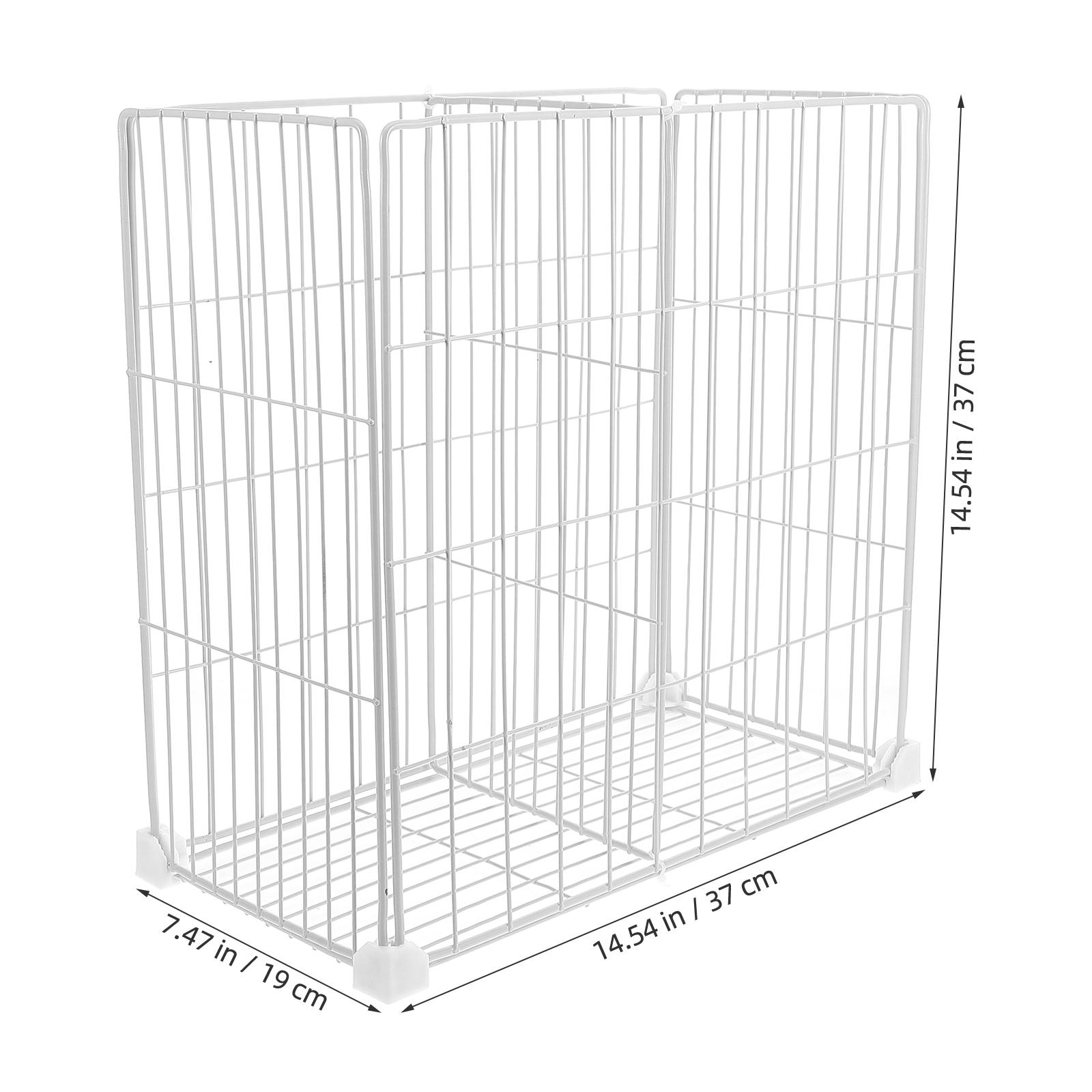 

Freezer Divider Rack Basket Organizers Refrigerator Mini Food Dividers for Bottom Chest Bins Iron Storage Baskets Food Bins Dorm