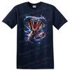 Electric Blue Snake T Shirt Fierce Serpent Graphic Tee for Animal Lovers