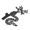 Snake Metal Wall Decor Modern Abstract Wall Art Hanging Decor for Living Room Bedroom Bathroom