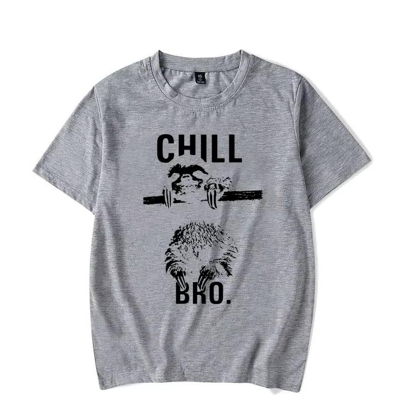 Makaya Cool Swag TShirt with Sloth Chill Bro Unisexs T Shirt Women Fashion Shirt Cute Tops