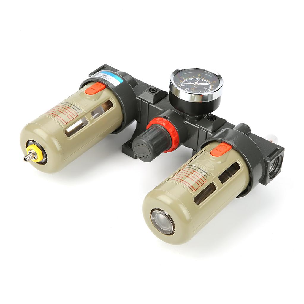G1 2 Air Source Gas Treatment Unit Filter Pressure Regulator With Gauge