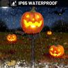Halloween Solar Stake Lights Pumpkin Shape Solar Garden Lights Outdoor Lantern Decorations For Halloween Theme Decor Lighting
