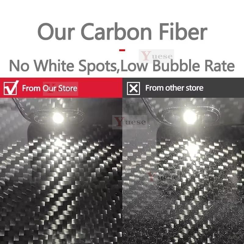 For Lexus RC Car Engine Start Stop Button Cover Real Carbon Fiber Sticker 2014 2015 2016