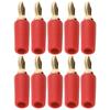10Pcs Banana Plug 2.5mm Gold Plated Brass Solder Type Male Connector Accessory Set Kit