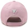 Heiteo Sketch Logo Reflective Line Leather Ball Cap Pink