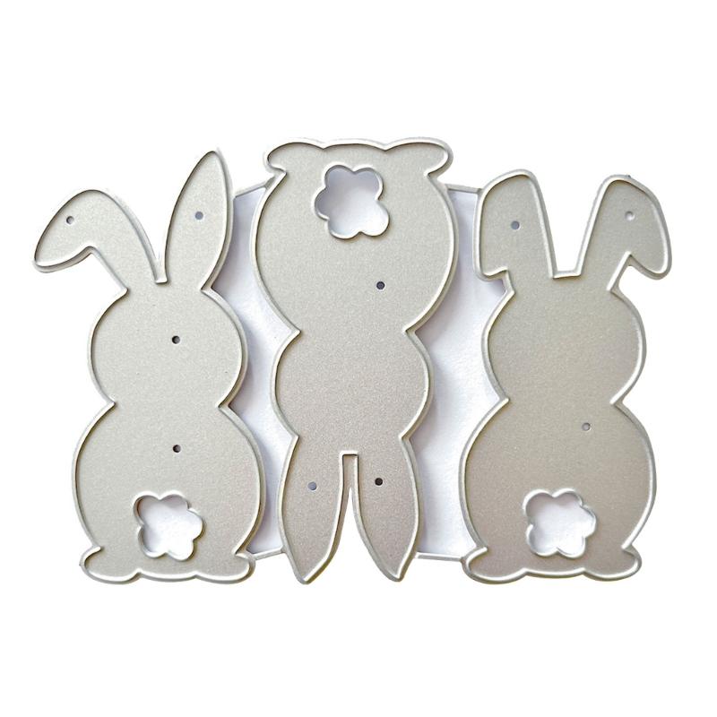

Bunnies Cutting Dies Templates Decorative Embossing Paper Scrapbooking Die Cut for Card Making Scrapbooking Bookmarks 1
