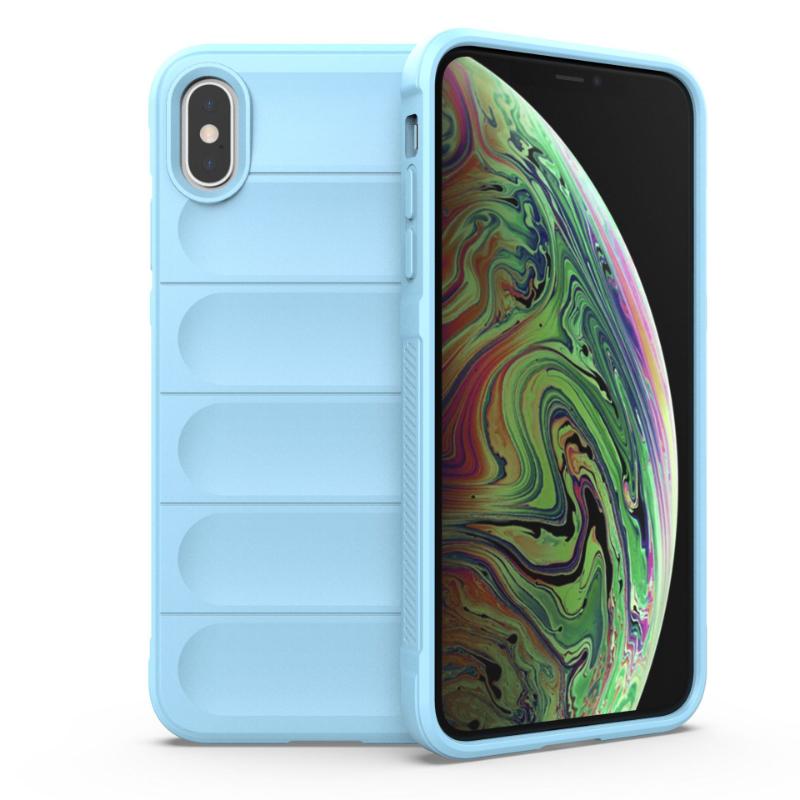 Hülle für iPhone X XR XS Max Rückseite Hülle Stoßfeste Rüstung Handyhüllen Flüssigsilikon Anti-Fall Funda Coque
