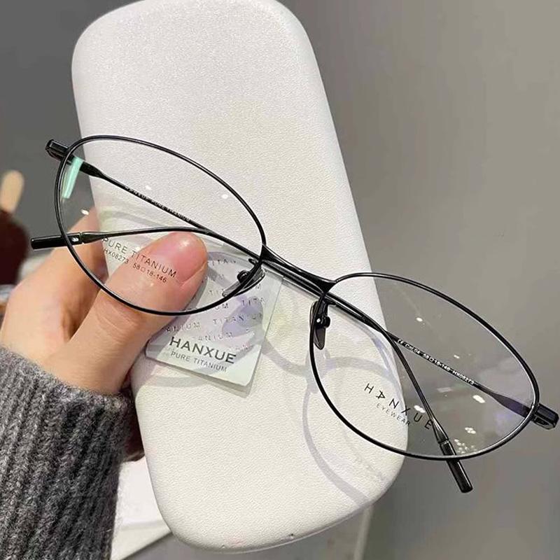 

Vintage Cat Eye Alloy Blue Light Glasses Frame Women INS Eyeglasses Korean Decorative Computer Clear Glasses Fashion Eyewear чёрный