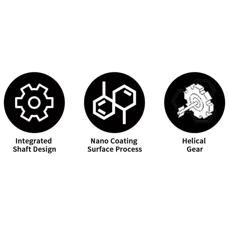 Upgraded V1.2 Precise Extruder Gear Set Nanocoated Precise and High Hardness For Lab X1 3D Printer Extrusion Gear