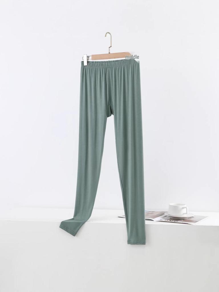 Damen Modal Leggings mit hohem Bund: Frühling/Herbst Dünner Stil, Große Größen, Warme Unterhose