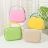 Handle Wash Storage Bag Candy Color Portable Tote Bag Simple Make Up Pouch Bag  Bathroom