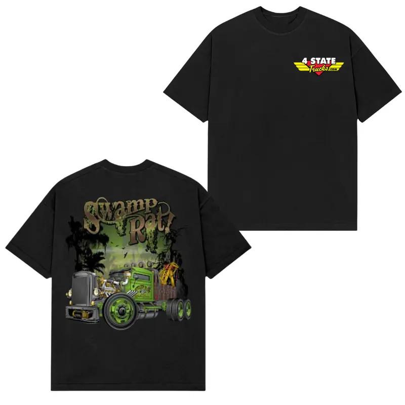 Swamp Rat Truck T-Shirt ? Offroad Mud Truck Graphic Tee with Southern Swamp S разноцветный