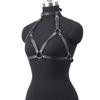 Adjustable Punk Waist Body Chain Belt Gothic Style PU Leather Halter Chest Harness For Women Daily Wear and Parties