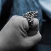 Retro Direwolf Ring Das Lied von Eis und Feuer Punk Gothic Offener Ring Für Männer Zinklegierung Schmuck Game of Thrones Zubehör Geschenke