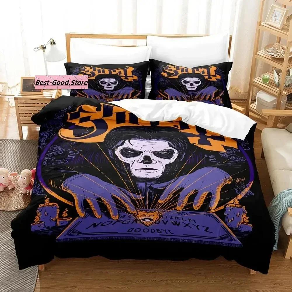 Ghost Rock Band Tank Bedding Set Printed Bed Set With Pillowcase Bed Duvet Cover Soft Single Double Queen Super King Size