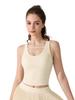 Women's Sexy Breathable Yoga Tank Top with Chest Pad and Wide Straps