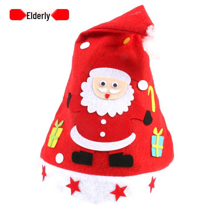 Christmas DIY Non-Woven Hat Kit for Kids: Craft Your Own Festive Hat