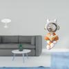 Miniature Dollhouse Round Table Decorations for Pretend Life Garden Play House with Astronaut