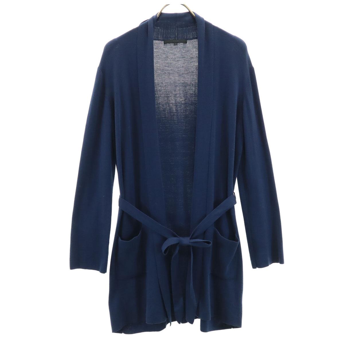 

ANAYI Long sleeve gown knit cardigan 38 Navy Women Used