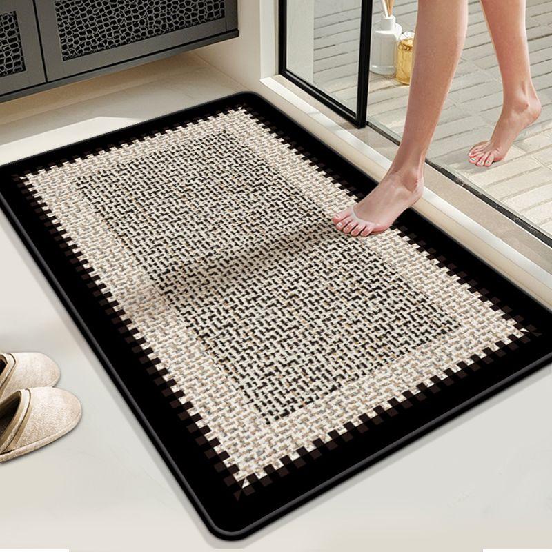 Non-slip Bathroom Absorbent Floor Mat for Toilet and Entryway