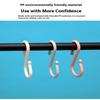 8Pcs S-Shaped Door Behind Hook Multi-Purpose Kitchen Hooks Wardrobe Clothes Cross Bar Universal Portable Bathroom Plastic Hook