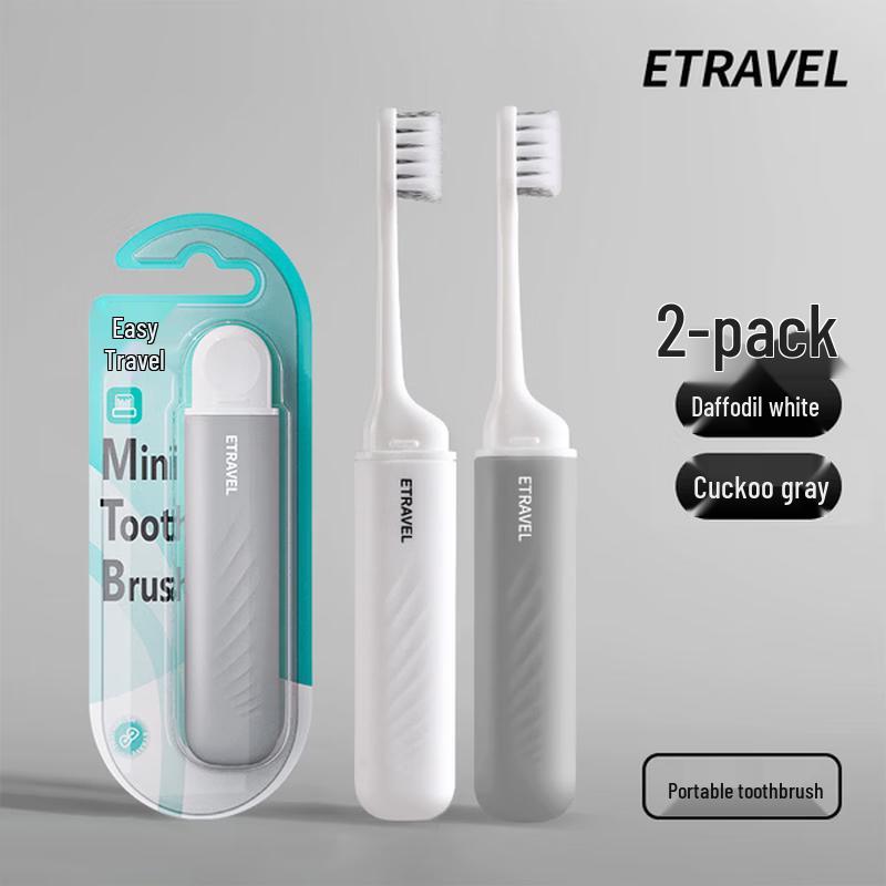 Etravel Soft Folding Travel Toothbrush Set