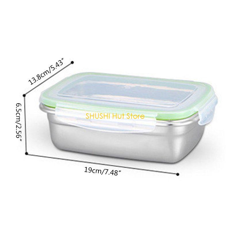 

Stainless Steel Thermal Insulated Lunch Box Bento Container Crisper D57B