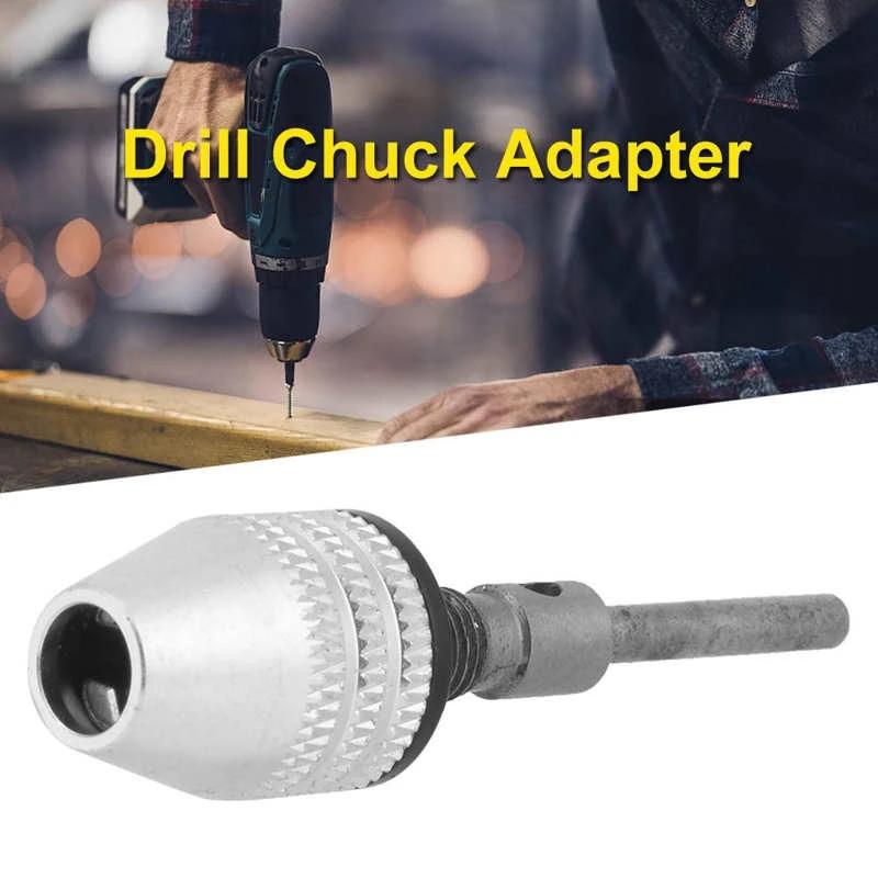 Keyless Drill Chuck 0.3-3.4mm 2.35mm Round Shank Quick Change Adapter for Mini Power Drill Electric Grinder