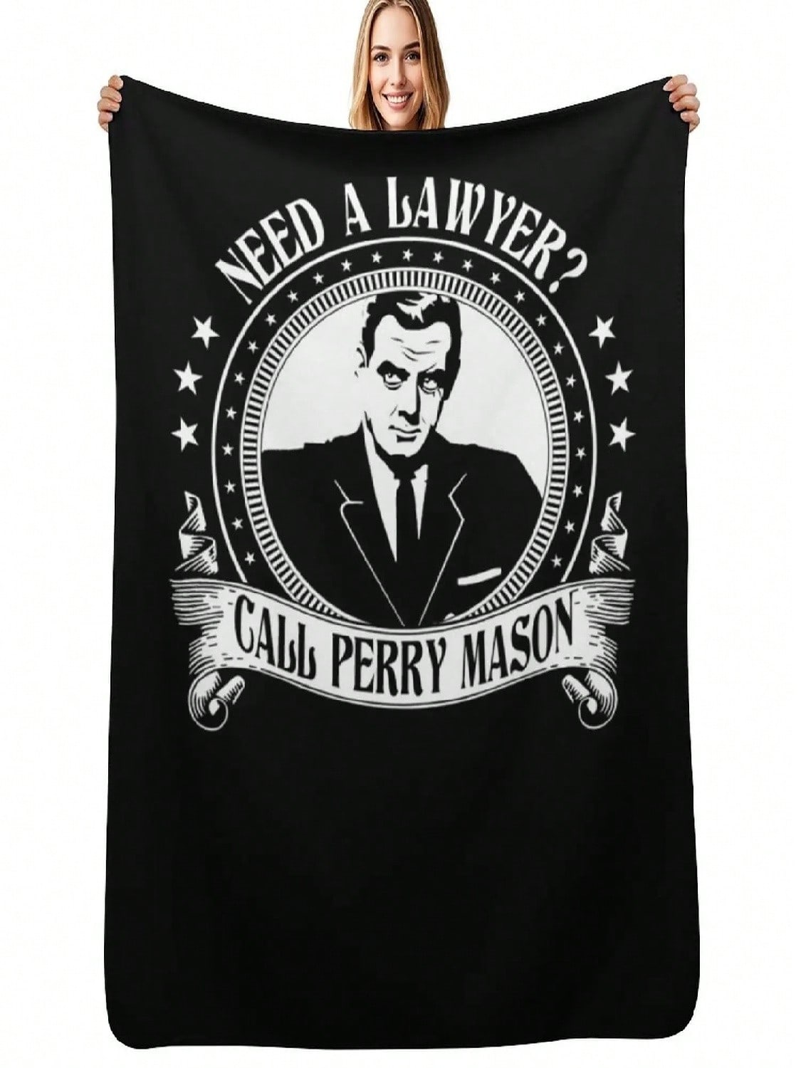 Aucar Perry Mason T Shirt Long Sleeve Sweatshirt Hoodie Funny T Shirt Hoodie Ize T-Shirt Throw Blanket S разноцветный