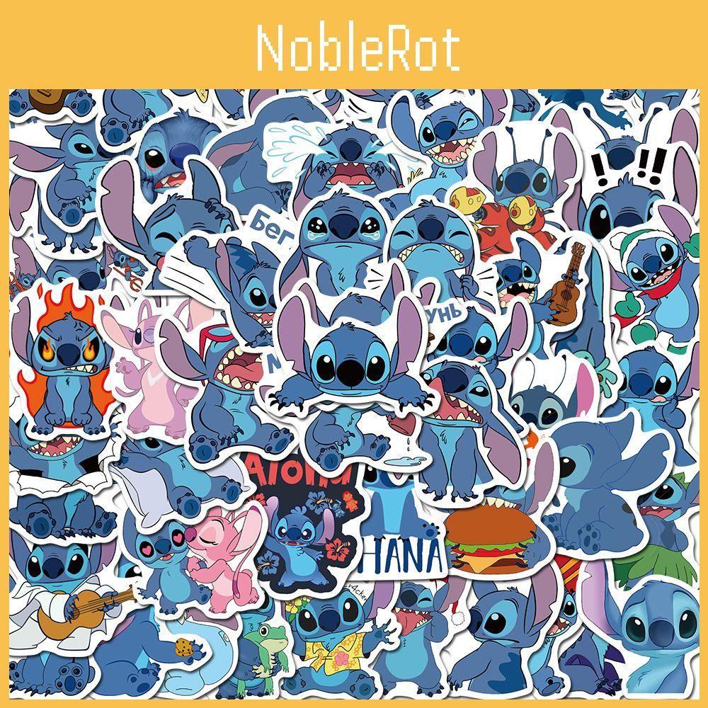 50 Stück Lilo Stitch Aufkleber Wasserdicht DIY Laptop Skateboard Fahrrad Aufkleber Gepäck