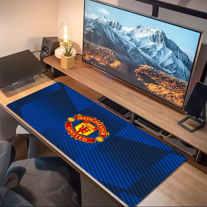 Man Utd2 Print Cushion Non-slip Laptop Tablet Big Mousepad XXL Mat Mini PC Playmat With Lock Edge
