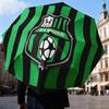Sassuolo Football Crest Design Automatic Folding Umbrella - 8-Rib Travel Umbrella with Auto Open/Close & Portable Gifts for holidays or birthdays