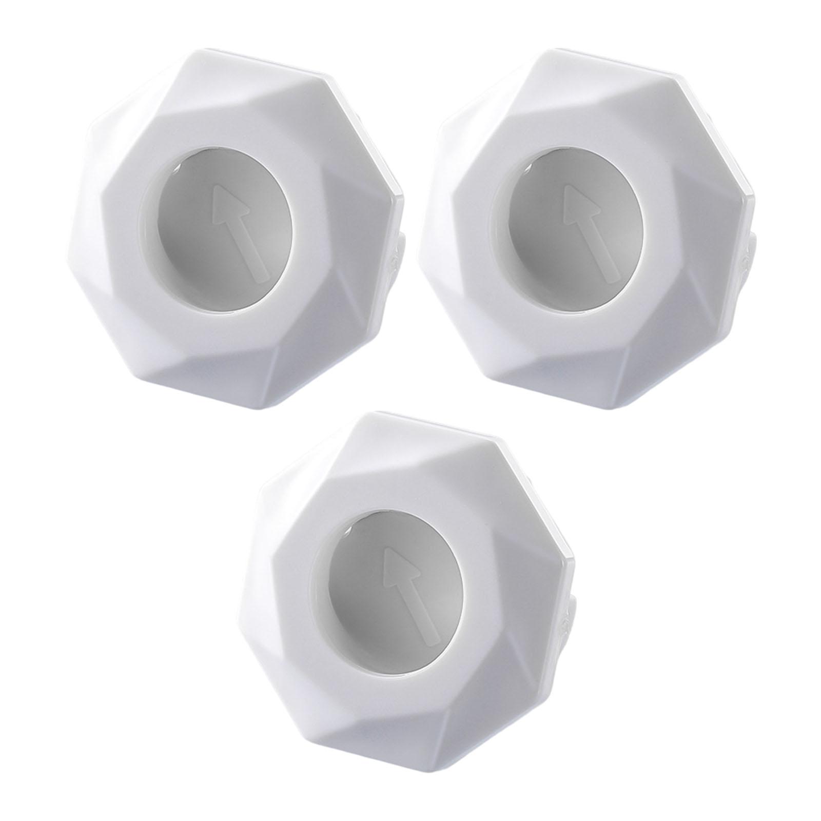 

3 шт. Прочные крышки перелива Удобные для ванной и кухни Раковины Легкая установка белый