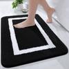 Olanly Soft Bathroom Plush Rug Absorbent Quick Dry Bath Mat Shower Pad Floor Protector Decor Non-Slip Living Room Bedroom Carpet
