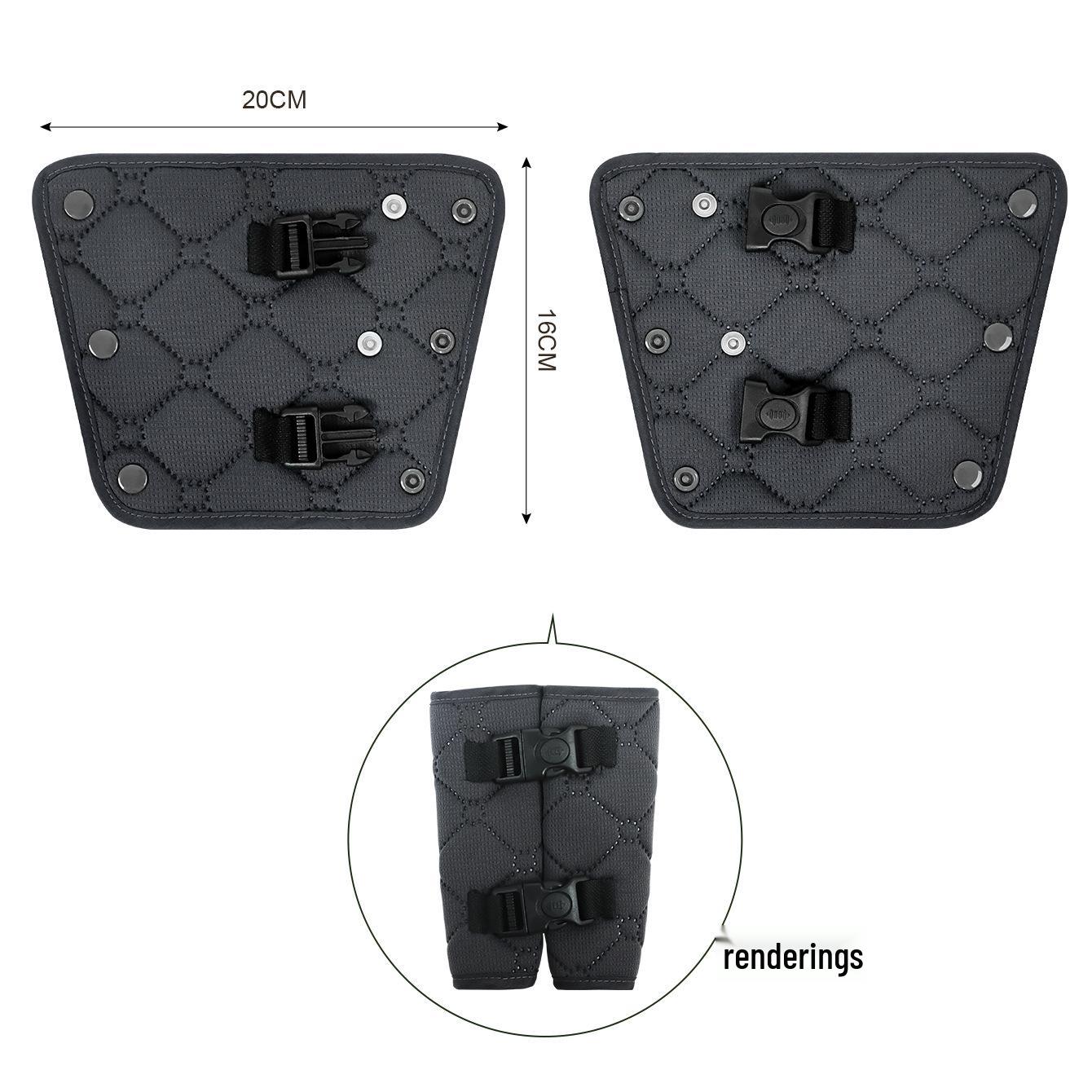 

Portable Baby Car Seat and Stroller Strap Cover: Anti-Kick Shoulder Protector and Safety Belt. 20x16CM