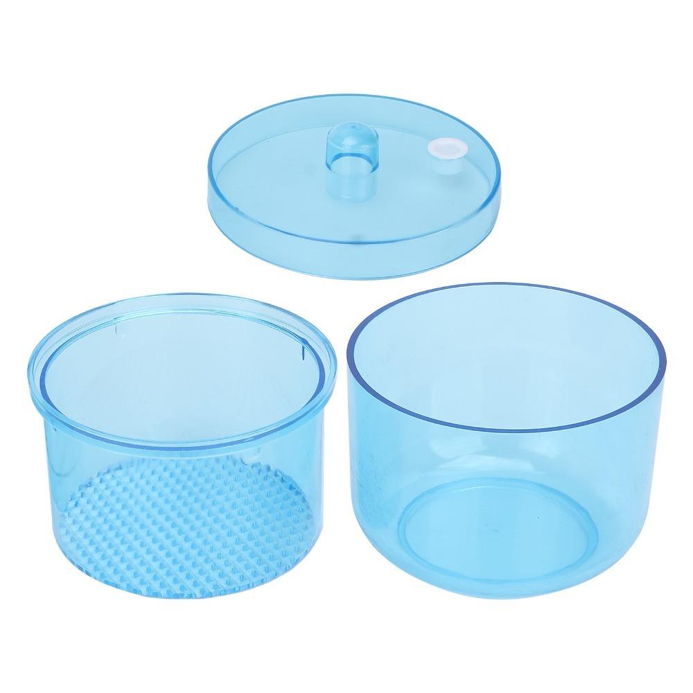 With Strainer Nail Art Cleaning Box Portable Tool Sterilizer Container Salon Tool Sanitizing синий