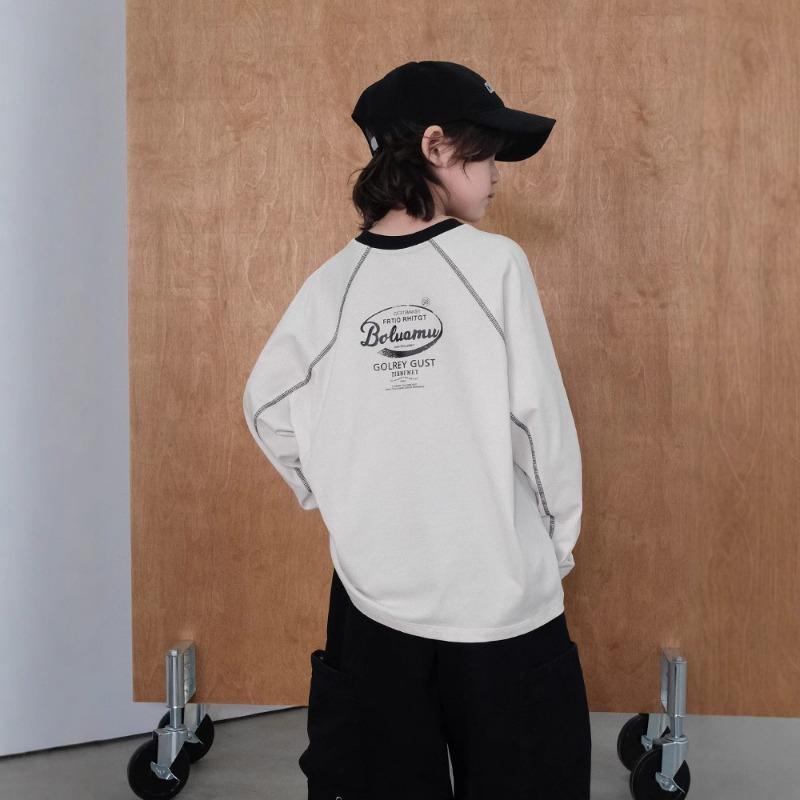 Boys Long Sleeve T Shirt Casual Spring Autumn Kids Top