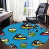 1pc Orca Party Office Round Area Rug,  Mat Suitable ForOffice, Under Office Chairs Bedroom Living Room Home Decor, Room Deco