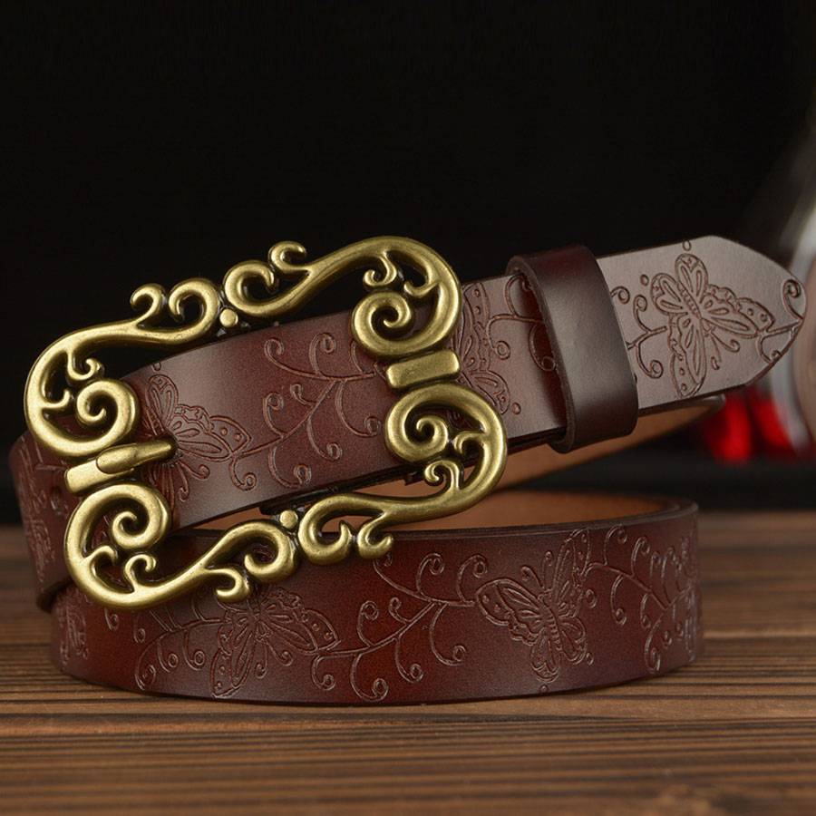 Women's Leather Belts Fashion Belts Ladies Female Brand Waistband New Leather Belt for Women