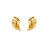 European and American new metal earrings women's cold wind spiral stud earrings temperament ears
