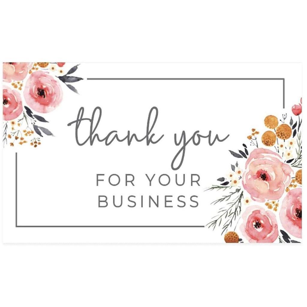 Pink Thank You Gift Card Tags for Packaging Decoration
