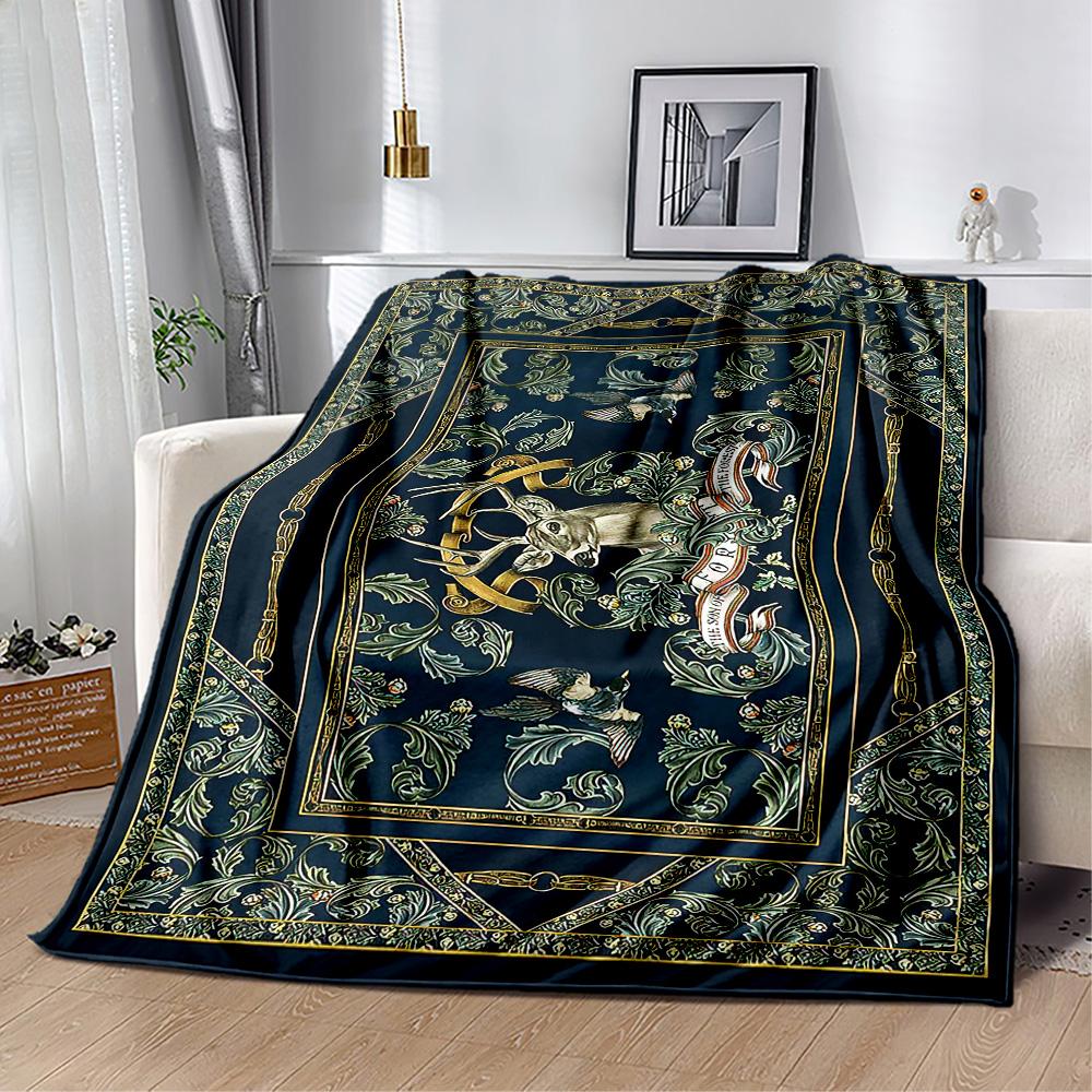 Deer Blanket Soft & Cozy Great for Office Livingroom Sofa All-Season Use Digital Print Perfect Gift for Relatives and Friends