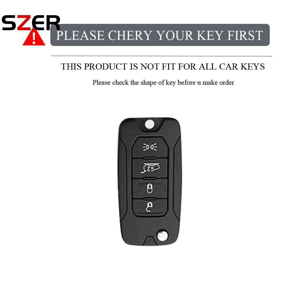 Fashion Tpu Key Case Cover For Jeep Renegade Compass 4 Buttons Remote Fob Protection Folding Keychain Holder