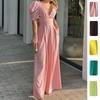 Tuta Elegante Pieghettata Scollo a V Vita Alta da Donna Primavera 2026